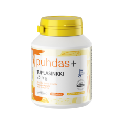 Puhdas+ Caps Tuplasinkki 25 mg vegekaps 60 kpl