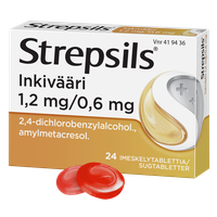 STREPSILS INKIVÄÄRI imeskelytabletti 1,2/0,6 mg 24 fol